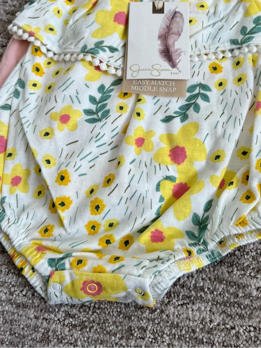 NWT Jessica Simpson Baby Summer Bodysuits 2 Pack